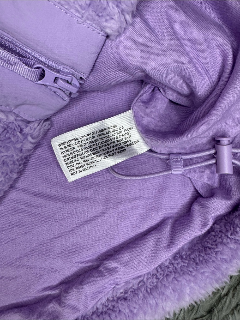JoyLab Women’s High Pile Boxy Fit Vest - Lavendula Size Medium NWT - Picture 6 of 9